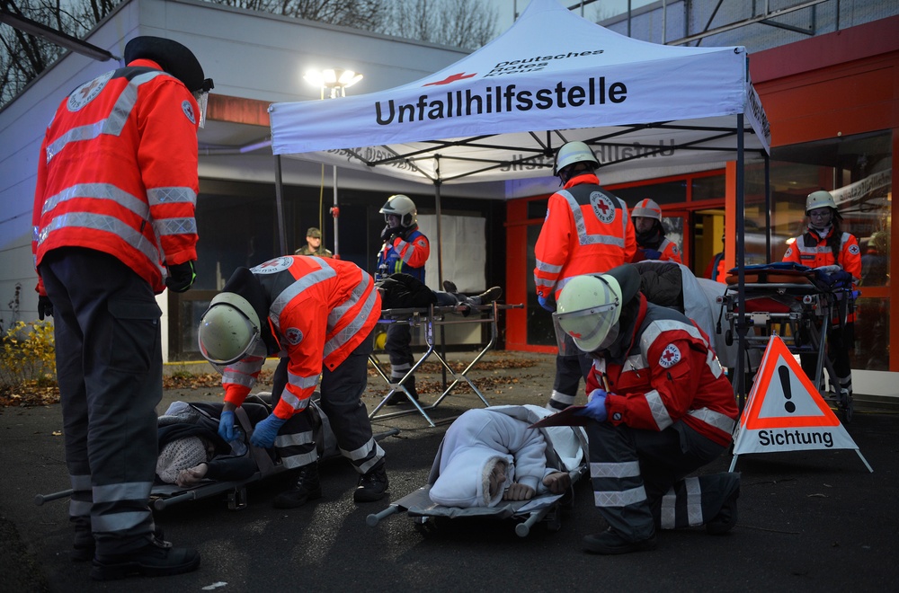 Spangdahlem Fire Trains with Local Emergency Personnel