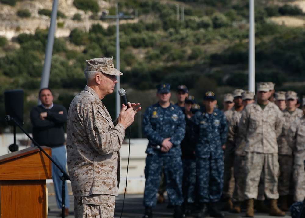 AFRICOM Commander Visits 15th MEU, USS San Diego