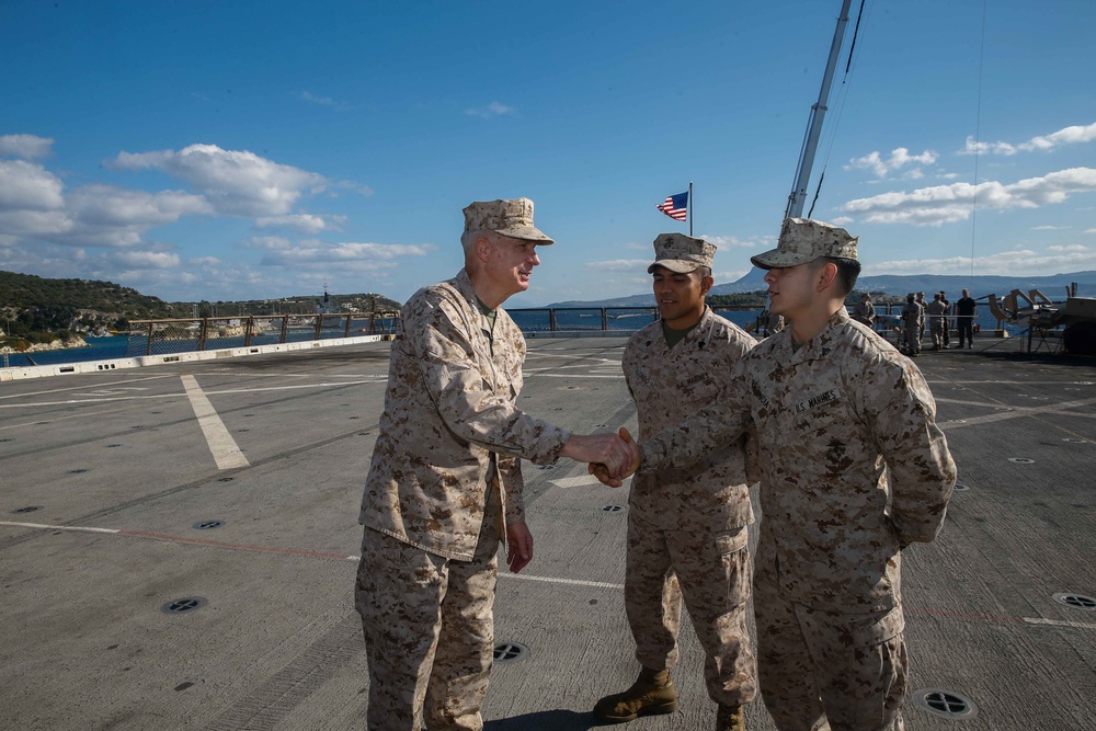 AFRICOM Commander Visits 15th MEU, USS San Diego