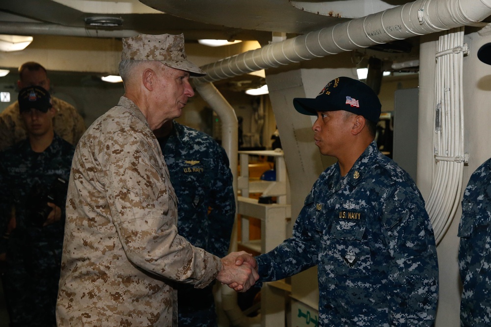 AFRICOM Commander Visits 15th MEU, USS San Diego