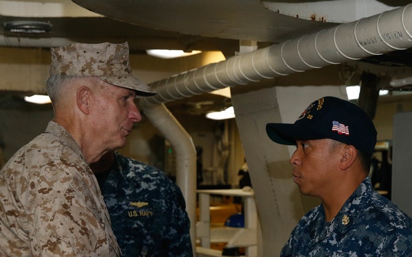 AFRICOM Commander Visits 15th MEU, USS San Diego