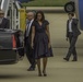The First Lady Walks to the Motorcade