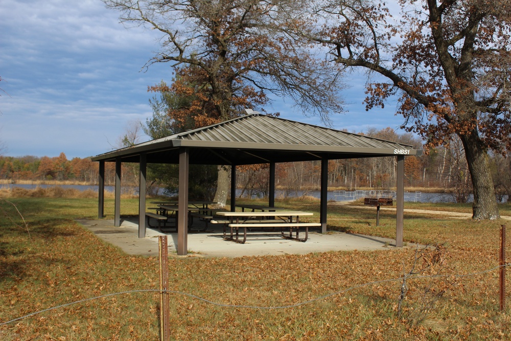 Picnic Pavilion at Fort McCoy's Big Sandy Lake