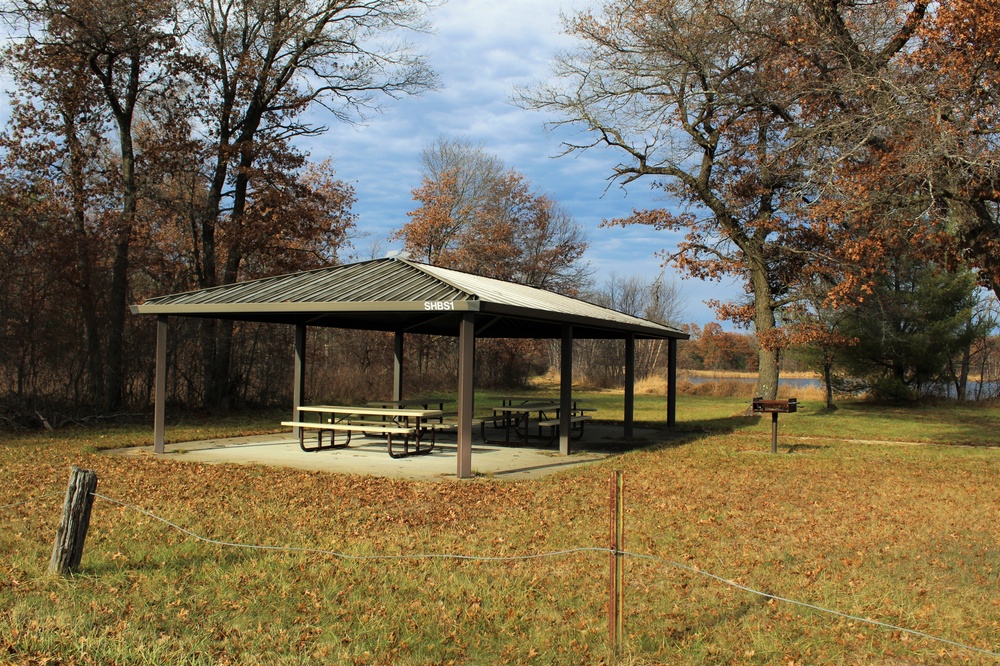 Picnic Pavilion at Fort McCoy's Big Sandy Lake