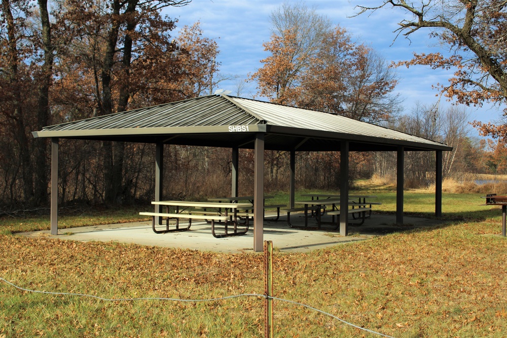 Picnic Pavilion at Fort McCoy's Big Sandy Lake