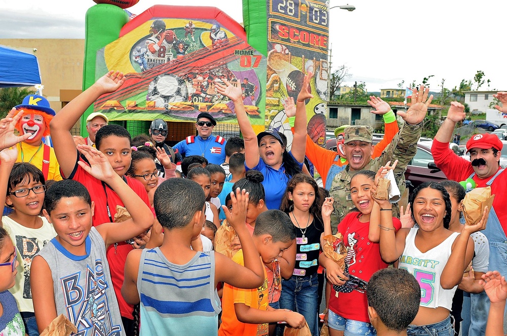 Help, Fun and Music to Las Piedras, Puerto Rico.