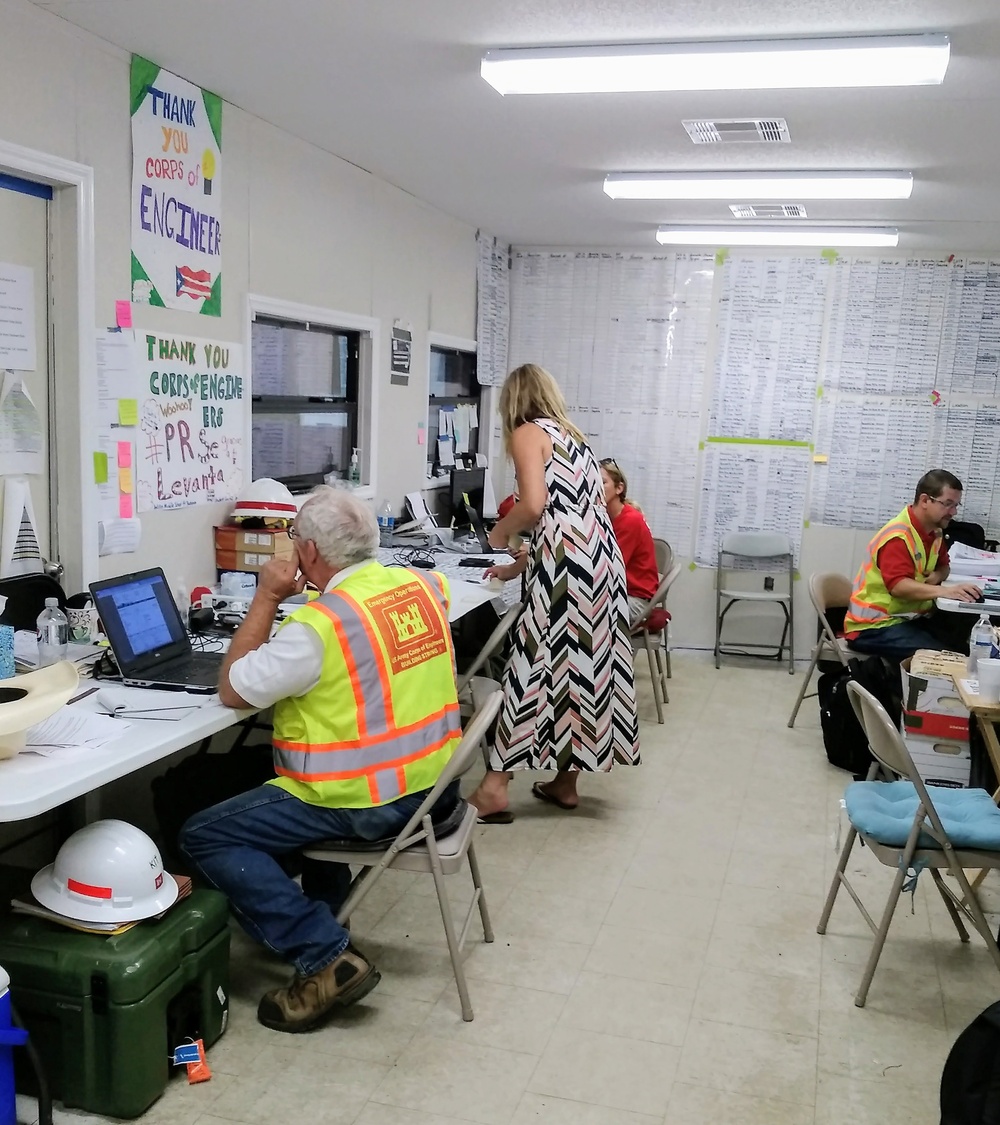 Students thank USACE Power Team with posters to brighten their office