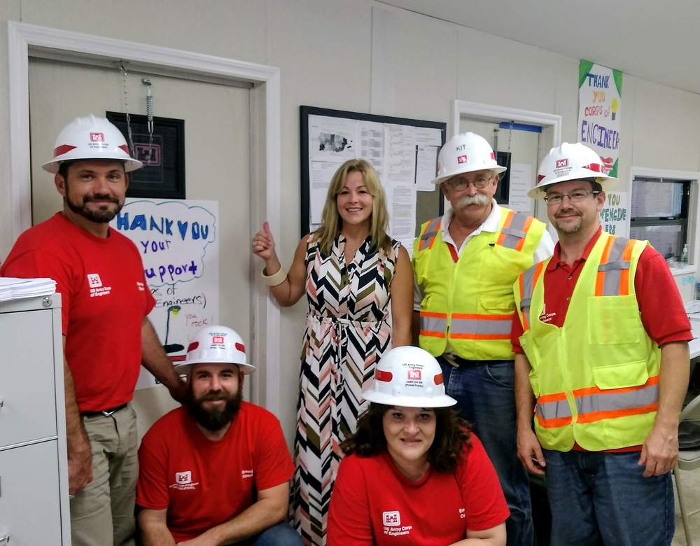 Students thank USACE Power Team with posters to brighten their office
