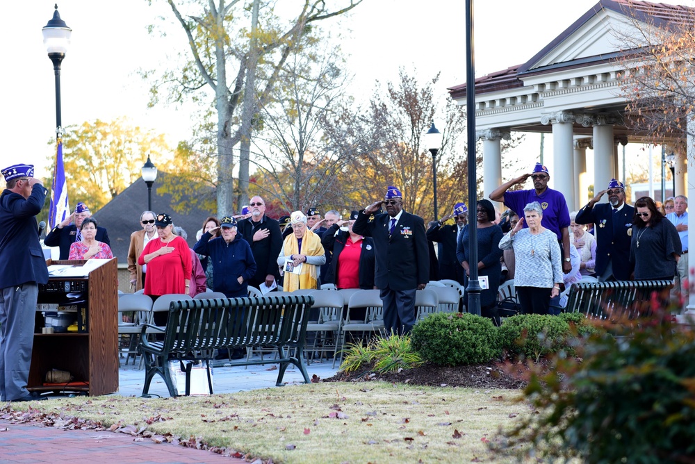 Purple Heart memorial dedication ceremony