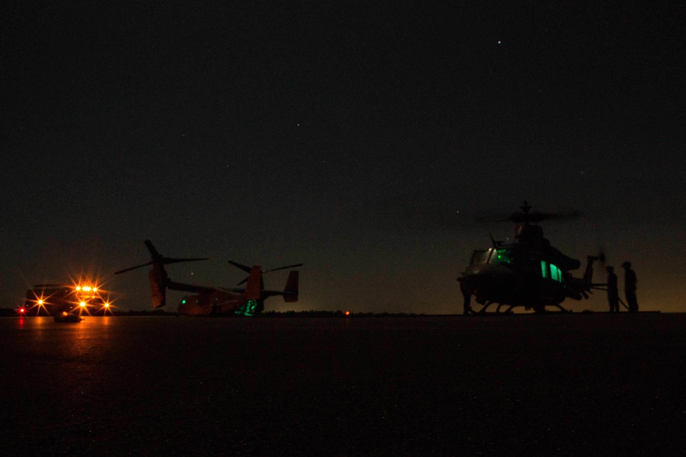 VMM-162 (REIN) supports night raid during Combined COMPTUEX