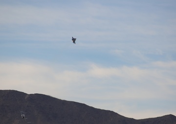 USAF F35’s train at the National Training Center