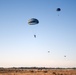 Paratroopers in the sky