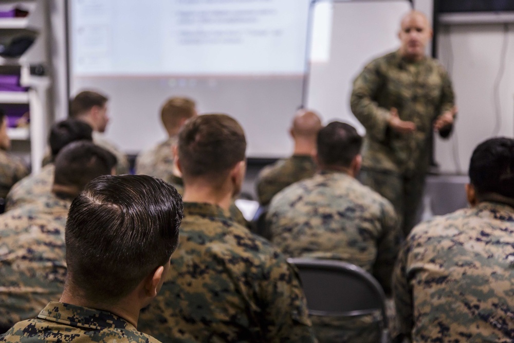 Fox Company Conducts Career-Oriented Professional Military Education Class