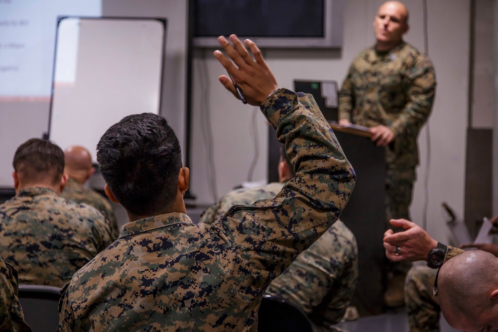 Fox Company Conducts Career-Oriented Professional Military Education Class