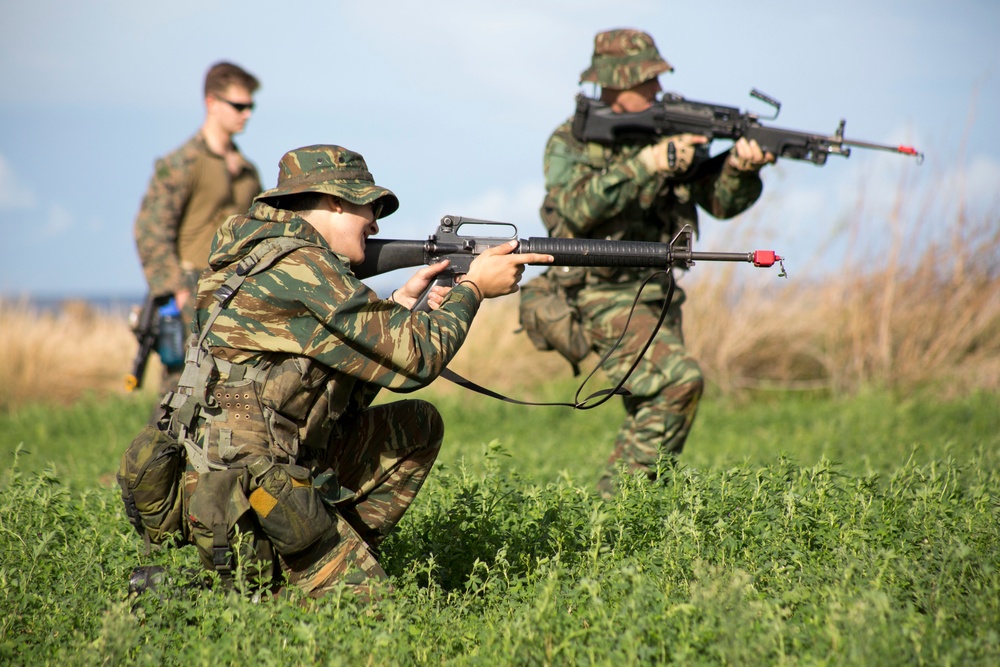 Marines with BSRF 17.2 train in Greece