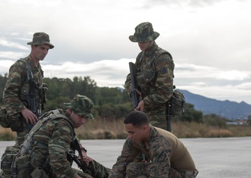 Marines with BSRF 17.2 train in Greece