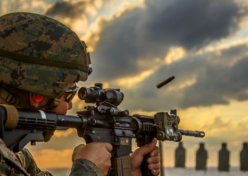 Fighting Fox Conducts Combat Marksmanship Training Aboard  USS Oak Hill