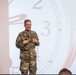 Maj. Gen. Costin speaks with deployed service members at Al Udeid Air Base
