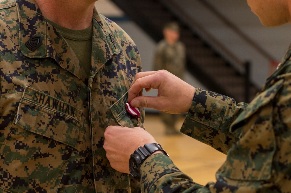 CLB-24 Hosts Change of Command and Relief and Appointment Ceremony