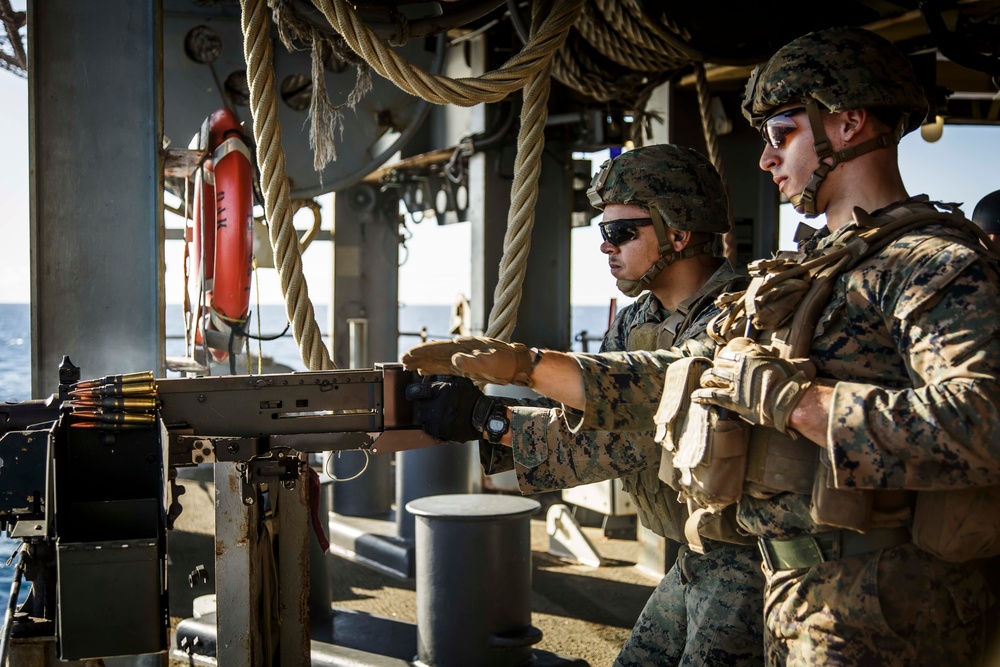 Navy-Marine Corps Team Conducts Live Fire Drill at Sea