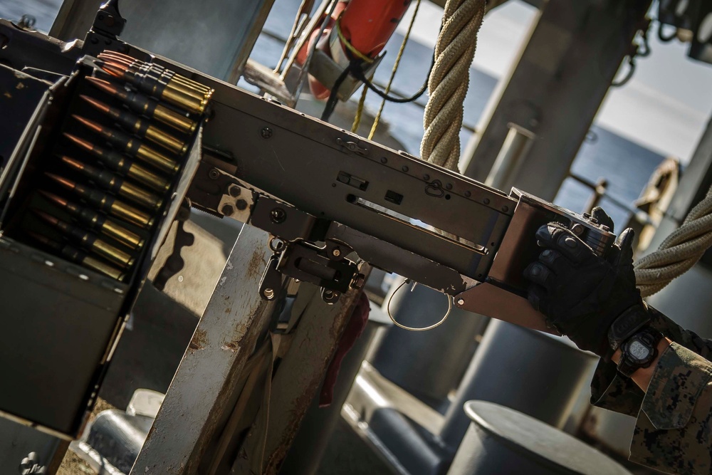 Navy-Marine Corps Team Conducts Live Fire Drill at Sea