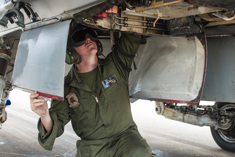 VMFA(AW) 225 support ground troops during Winter Fury
