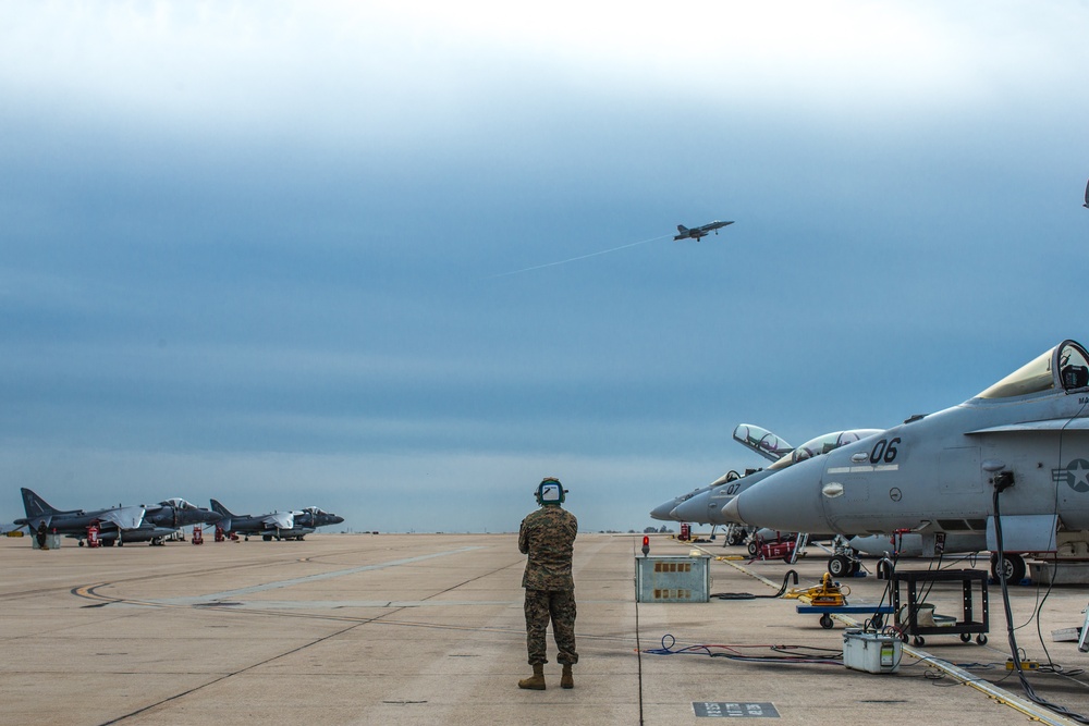 Hornets support ground troops during Winter Fury