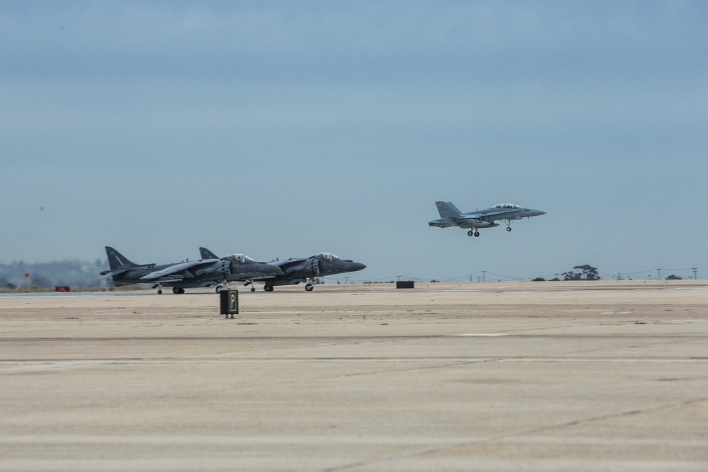 Hornets and Harriers support ground troops during Winter Fury