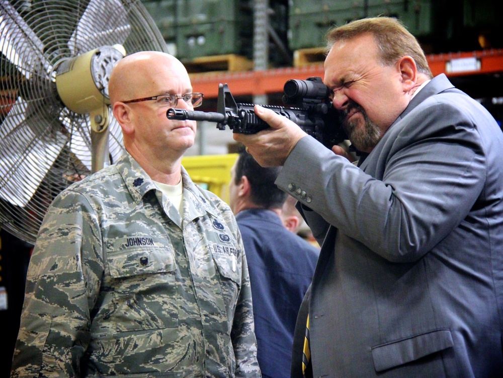 Honorary commanders enjoy base visit