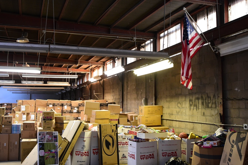 Buckley Marines prepare toys for holiday season distribution