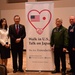 Japanese delegates share with Buckley Airmen