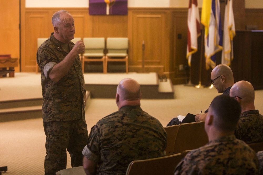 Chaplain of the Marine Corps visits MCBH