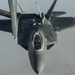 908th Expeditionary Air Refueling Squadron supports F-22 Raptors and Coalition Rafaels conducting airstrikes in Iraq and Syria