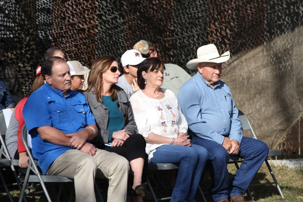 Memorial Plaque Dedication for Texas national Guardsman Killed in Afghanistan