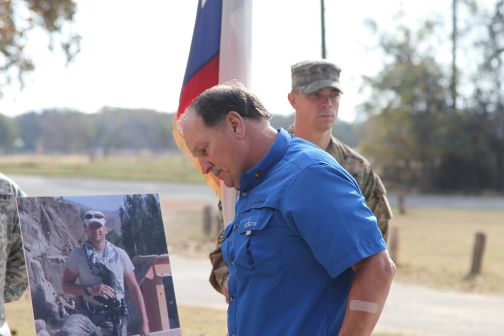 Memorial Plaque Dedication for Texas national Guardsman Killed in Afghanistan