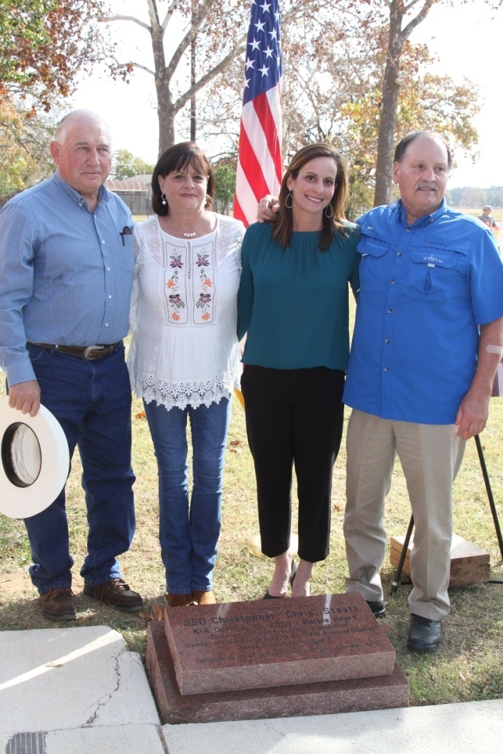 Memorial Plaque Dedication for Texas national Guardsman Killed in Afghanistan