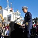 Coast Guard Sector Commander addresses audience during Chicago reenactment