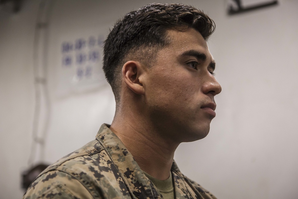 Reaching for Sucess: Marines Stand NCO Promotion Panel for Next Rank