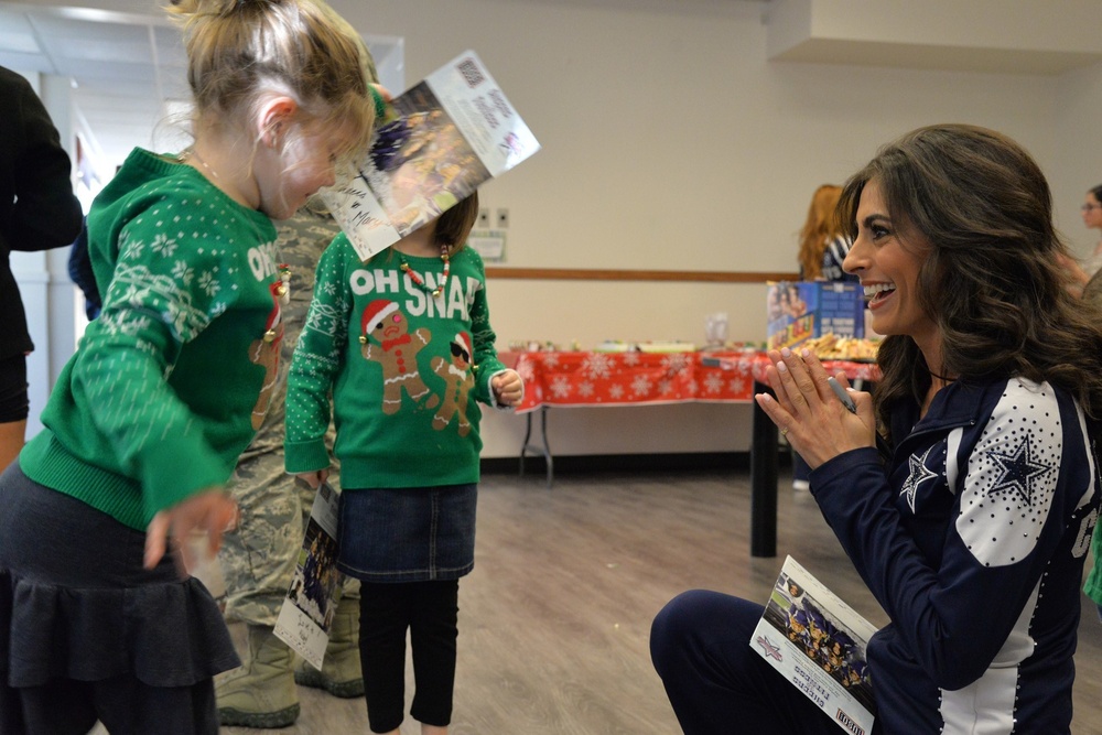 Dallas Cowboy Cheerleaders visit Malmstrom