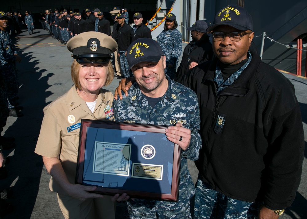 USS Gerald R. Ford (CVN 78) Chief Farewell