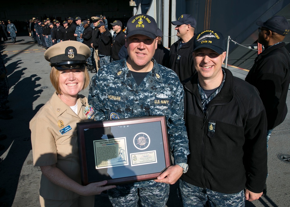 USS Gerald R. Ford (CVN 78) Chief Farewell