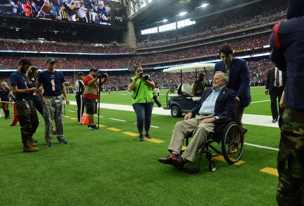 President G.H. Bush visits Houston