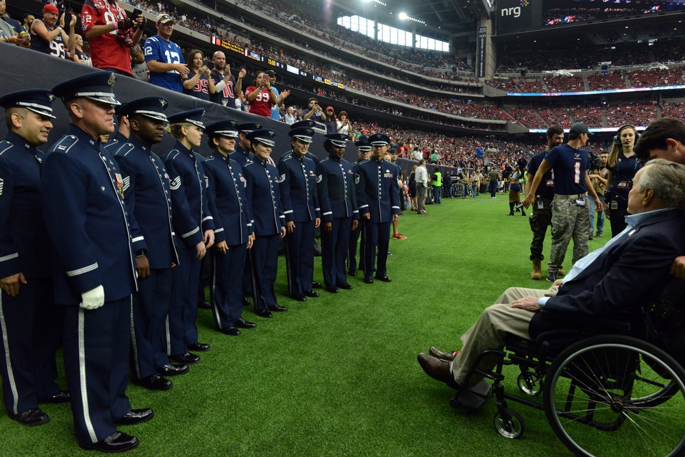 President G. H. Bush visits Houston