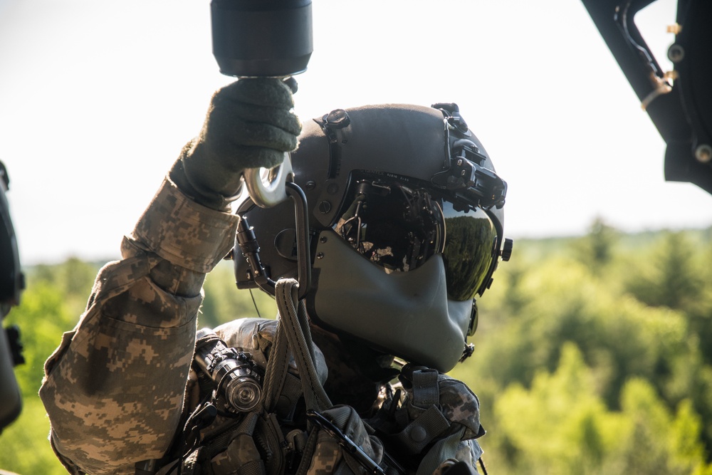Maine Army Natioanl Guard Aviation Unit Conduct MEDEVAC Training