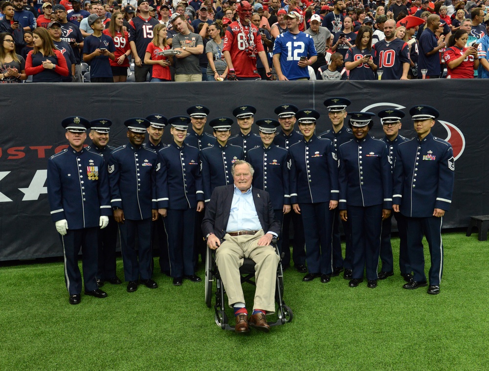 G. H. Bush visits Houston