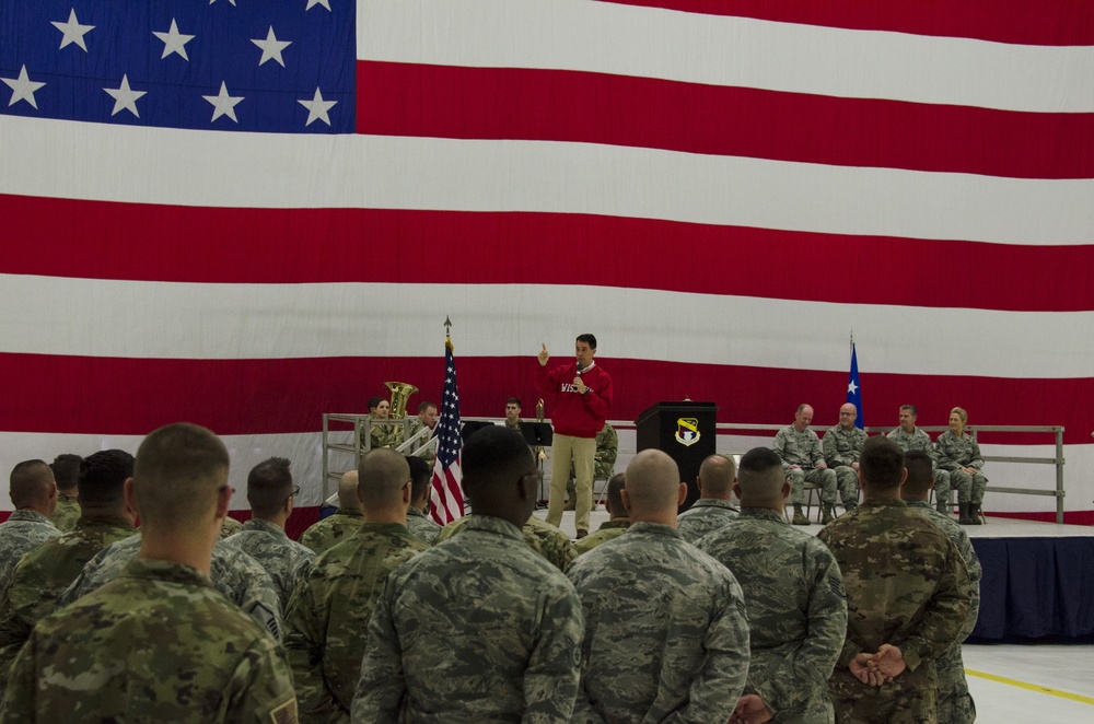 When duty calls: 128 ARW Airmen honored at deployment send-off ceremony