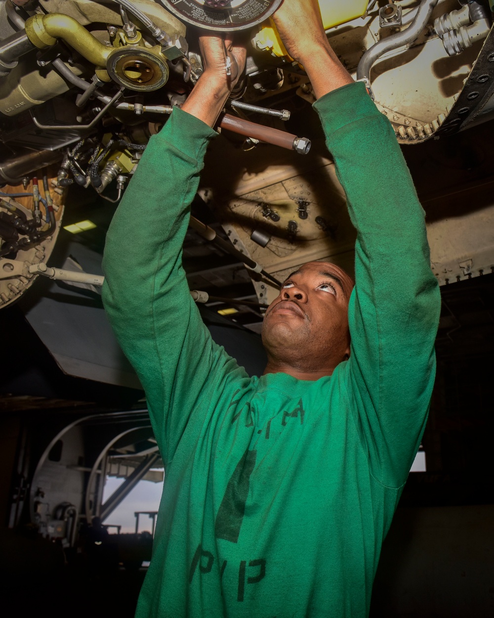 Sailor Assembles Fuel Pump