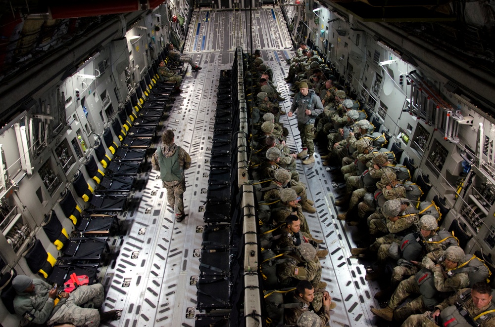 Airborne Soldiers waiting to fly