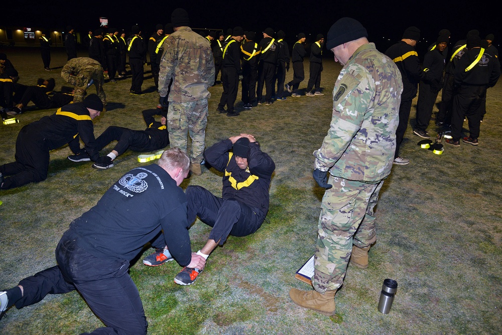 PX/XO Academy training and PT on the obstacle course of Caserma Del Din Vicenza December 04 2017