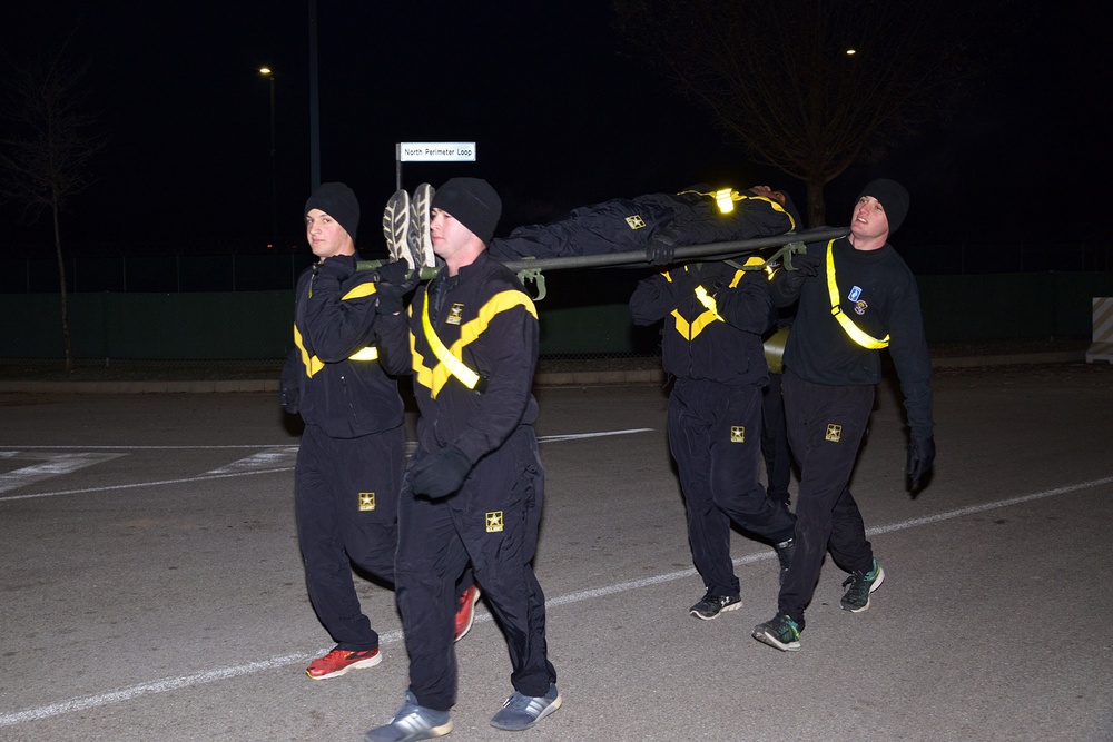 PX/XO Academy training and PT on the obstacle course of Caserma Del Din Vicenza December 04 2017